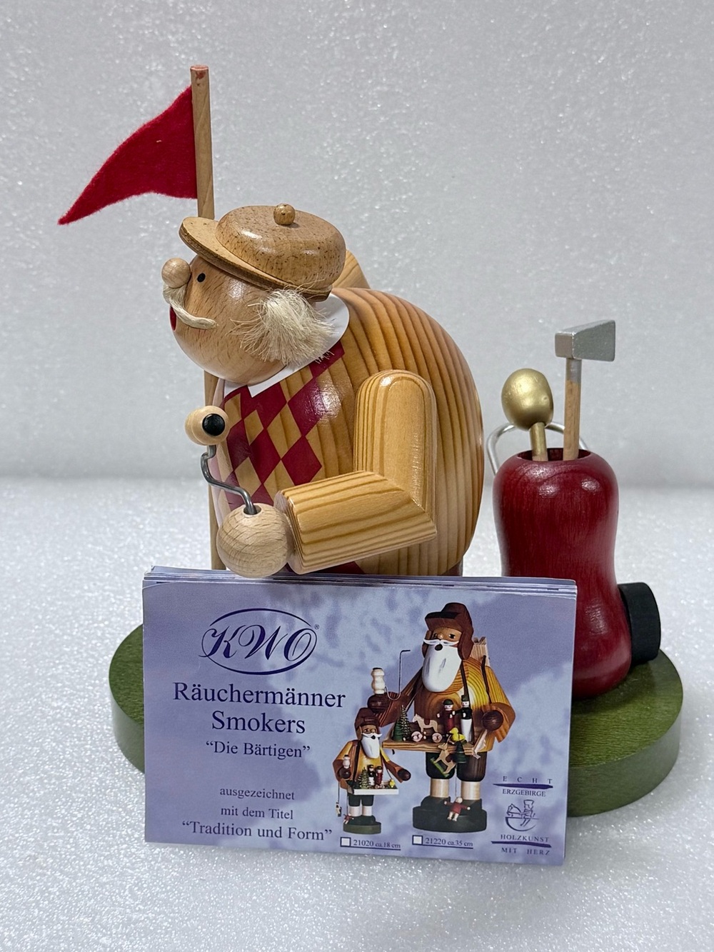 KWO Golfer Incense Smoker Burner "Die Dicken" The Fat Ones Series Germany